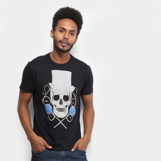 Camiseta Ellus Freaks & Wonders Masculina - Preto