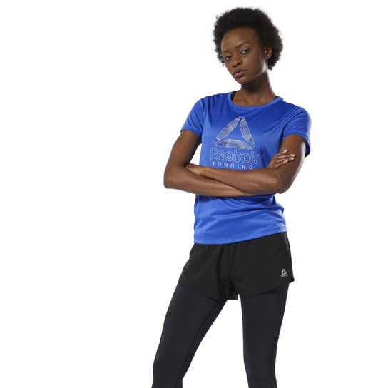 Camiseta F Re Delta Graphic Reebok Feminina - Azul