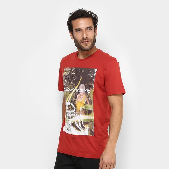 Camiseta Globe Basica Jungle Girl Masculina - Laranja
