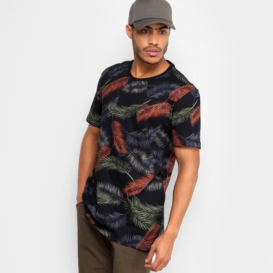Camiseta Globe Especial Full Feather Masculina - Preto