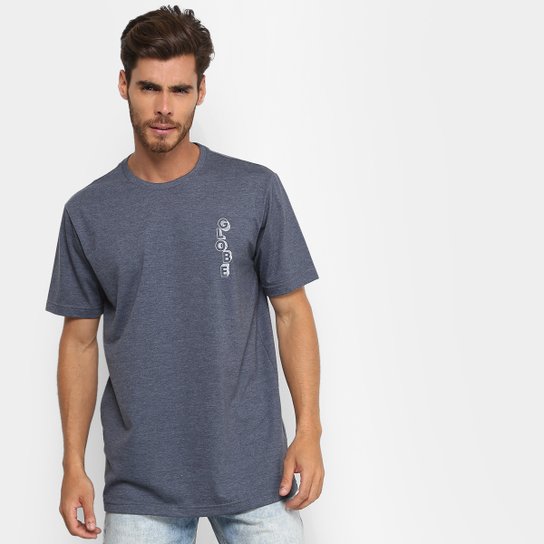 Camiseta Globe Especial Jagged Logo Masculina - Azul