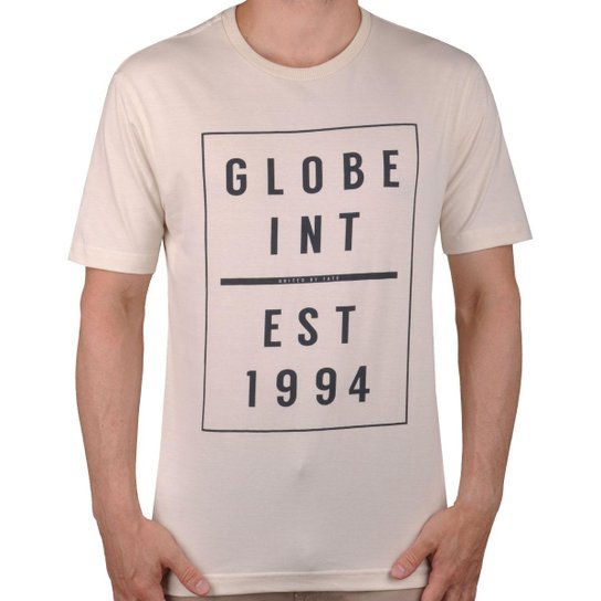 Camiseta Globe Established Masculino - Amarelo Claro