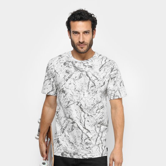 Camiseta Globe Full Print Masculina - Off White