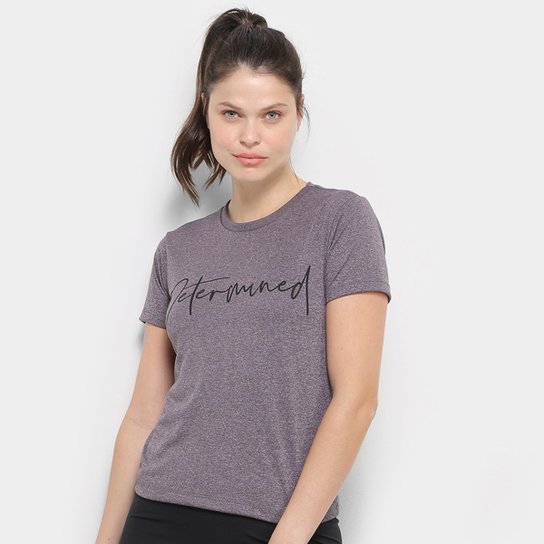 Camiseta Gonew Determined Feminina - Roxo