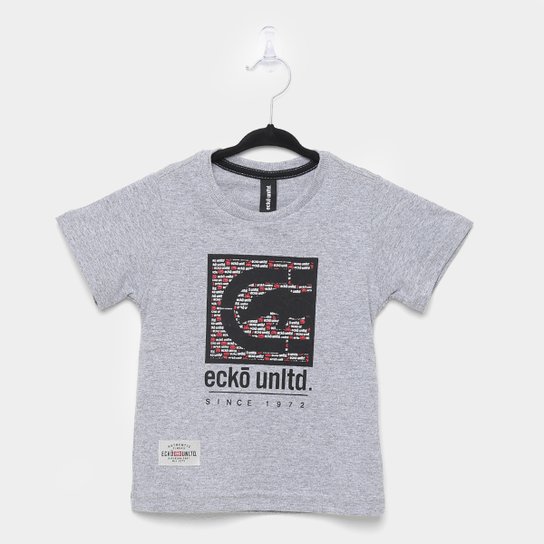 Camiseta Infantil Ecko Estampada Masculina - Mescla