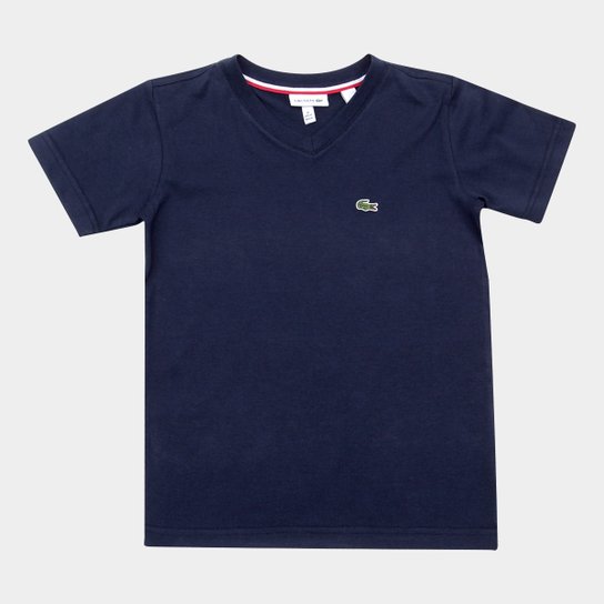Camiseta Infantil Lacoste Masculina - Marinho