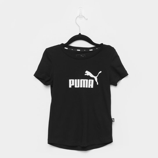 Camiseta Infantil Puma Ess G Feminina - Preto