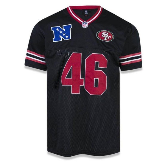 Camiseta Jersey San Francisco 49ers Sports Vein - New Era - Preto