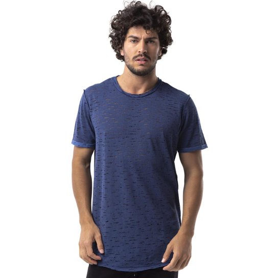 Camiseta Long Island FR Masculina - Azul