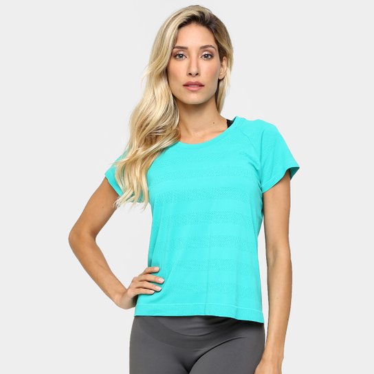 Camiseta Lupo Sport Cropped Feminina - Verde água