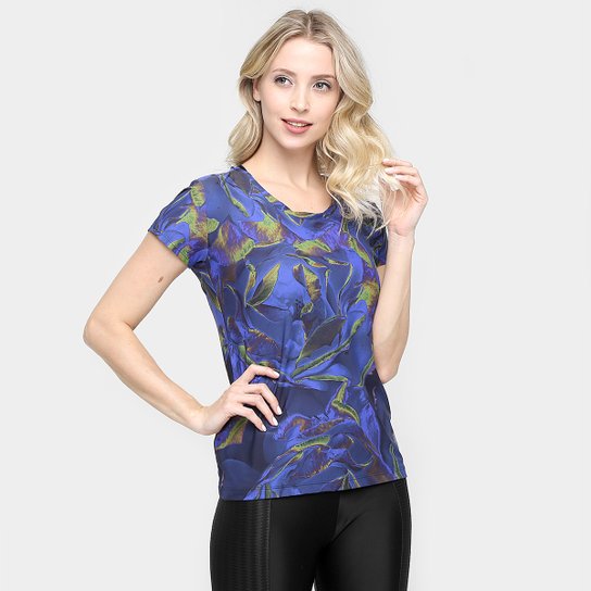 Camiseta Memo Estampada - Roxo+Verde