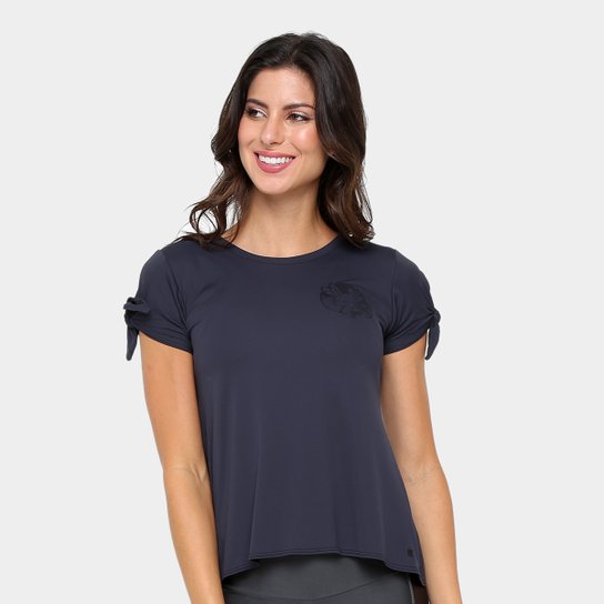 Camiseta Memo Manga Aberta Lilly Sarti Feminina - Preto