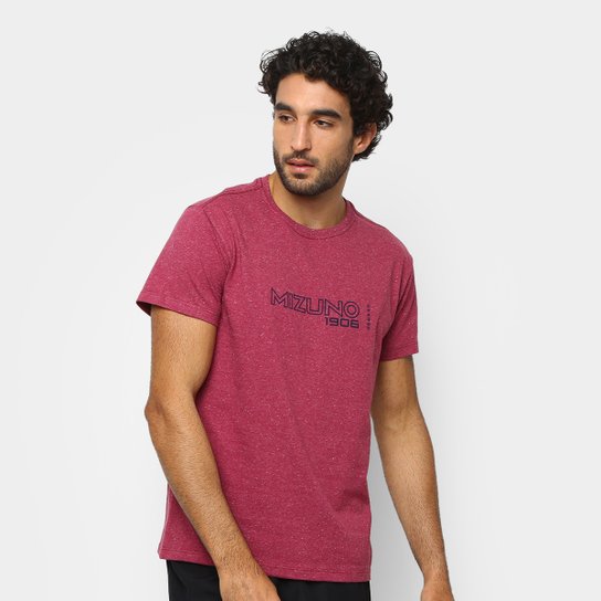 Camiseta Mizuno 1906 Cotton Masculina - Vinho