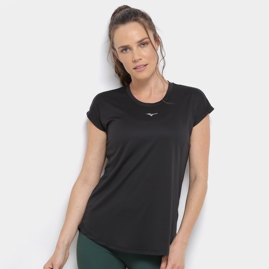 Camiseta Mizuno Wave Run Feminina - Preto