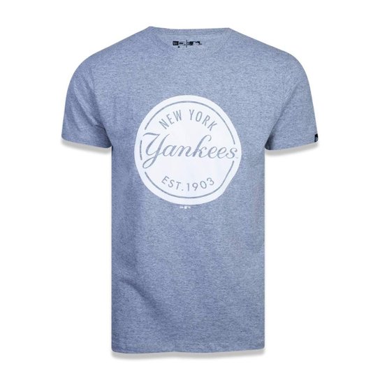 Camiseta Mlb New York Yankees Essentials Est 1903 New Era - Cinza