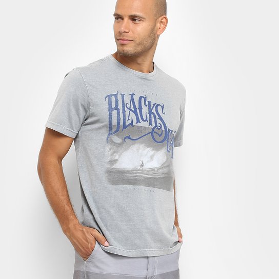 Camiseta Mood Black Sea Masculina - Cinza