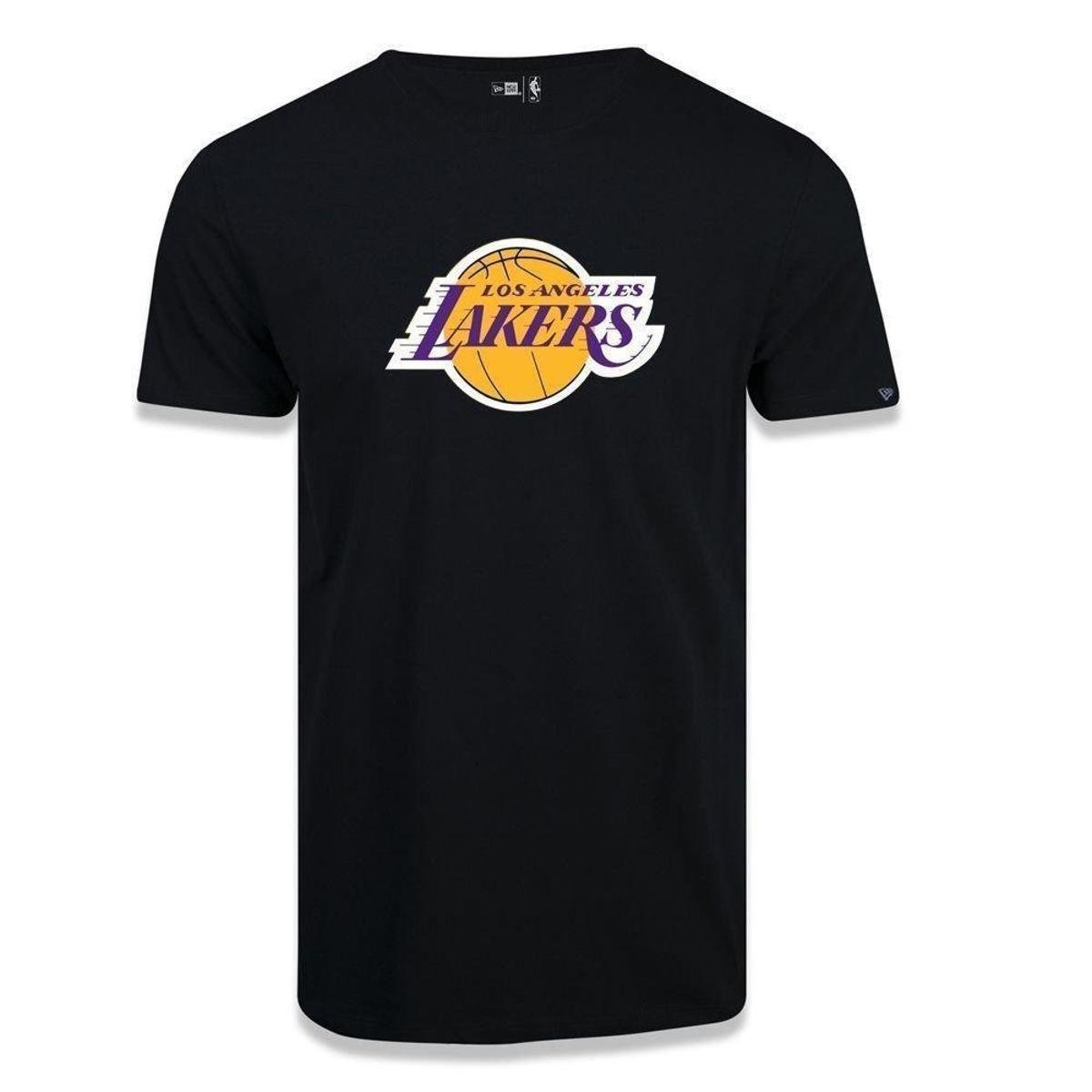 Camiseta New Era Los Angeles Lakers Basic Logo Nba Unissex