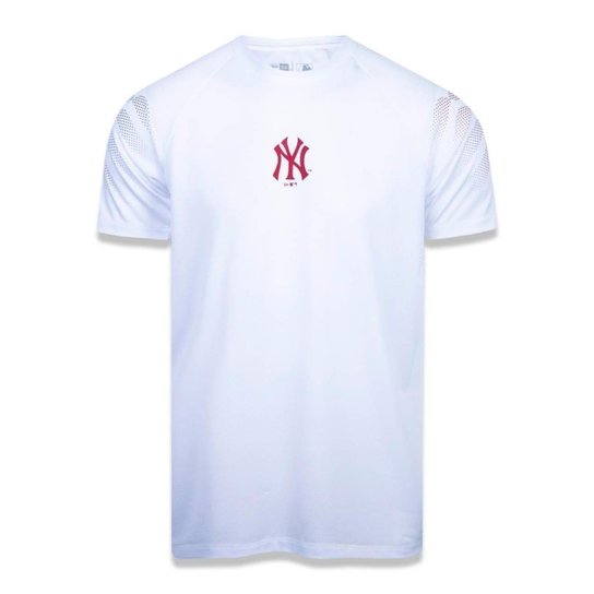 Camiseta New Era Mlb New York Yankees Performance Three Masculina - Branco