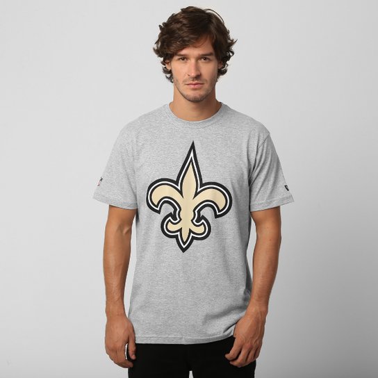 Camiseta New Era NFL New Orleans Saints - Cinza
