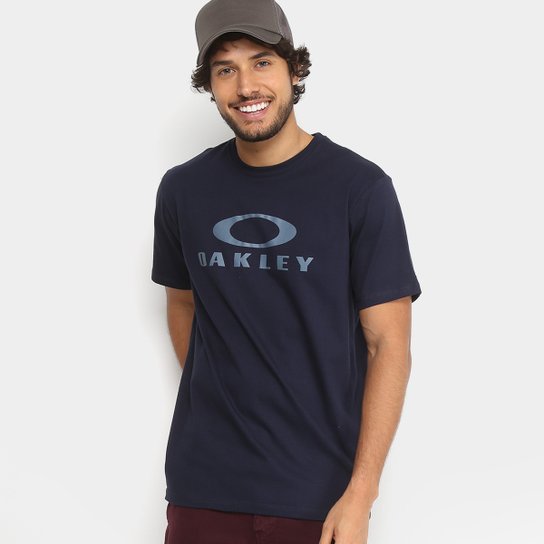 Camiseta Oakley O-Bark Masculina - Marinho