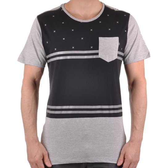 Camiseta Oakley Skull-O Sp Masculino - Cinza+Preto