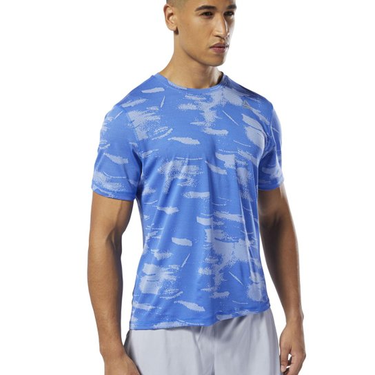 Camiseta Reebok Osr Jacquar Masculina - Azul