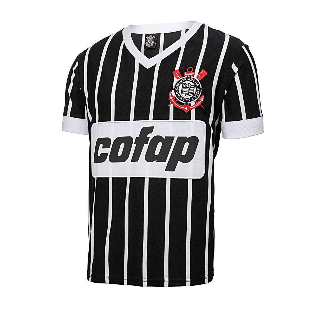 Camiseta Retrô Corinthians Réplica 1983 Cofap Masculina