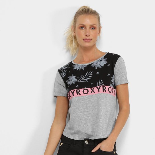 Camiseta Roxy My Girl Feminino - Mescla Claro