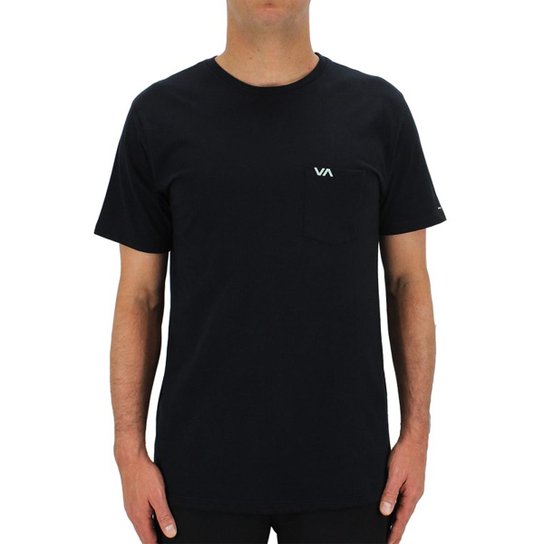 Camiseta Rvca Va Pocket - Preto