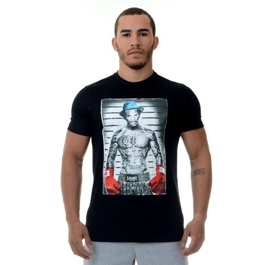 Camiseta Seu Madruga Boxe Gladiadores - Preto