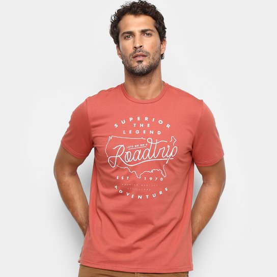 Camiseta Treebo Roadtrip Masculina - Vinho