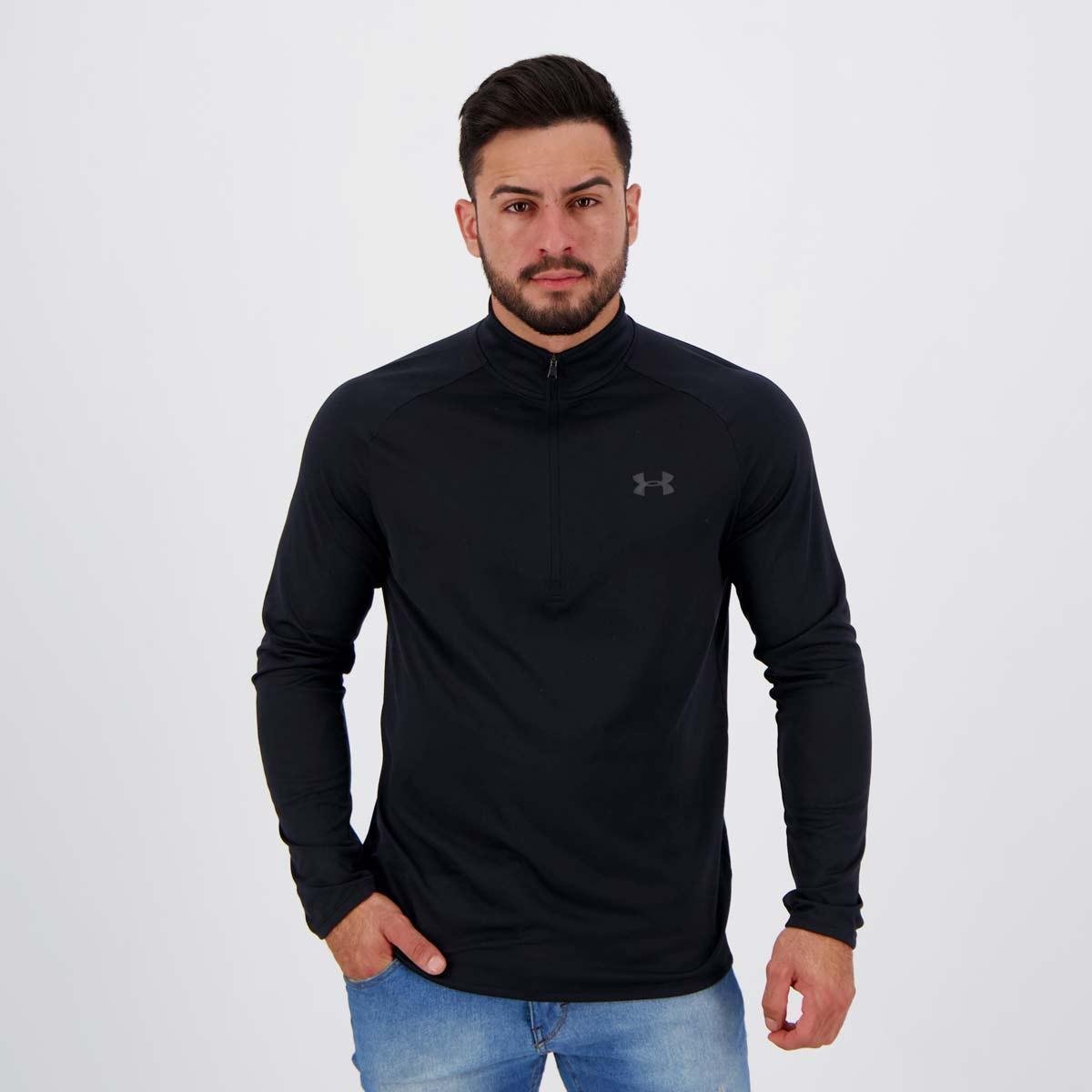 Camiseta Under Armour Tech 2.0 Zip Manga Longa