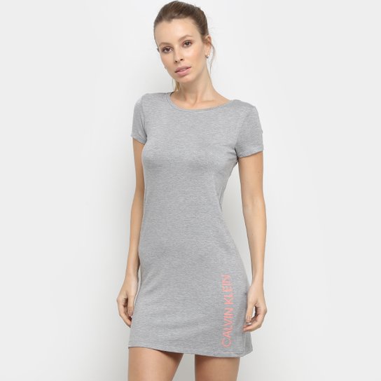 Camisola Calvin Klein Viscolight Feminina - Cinza
