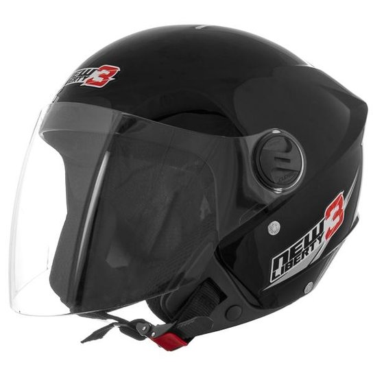 Capacete Aberto Pro Tork New Liberty Three - Preto