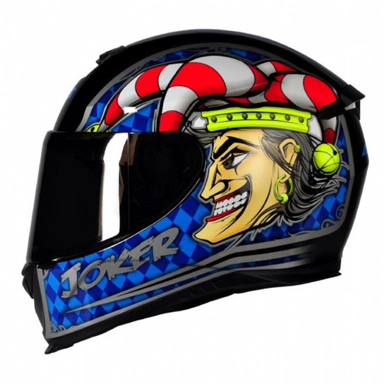 Capacete Axxis Eagle Joker - Preto+Azul