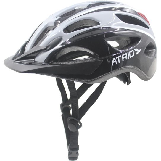 Capacete Led 2 - Preto+Branco