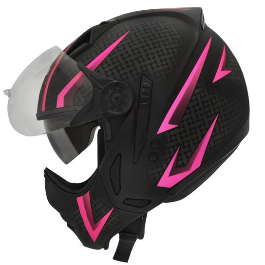 Capacete Peels Mirage Storm - Preto+Rosa