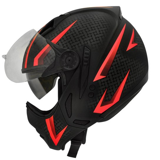 Capacete Peels Mirage Storm - Vermelho+Preto