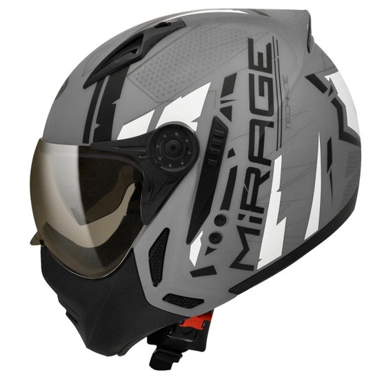 Capacete Peels Mirage Techride Brilhante - Cinza