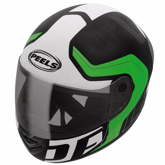 Capacete Peels Spike Ghost Fosco - Preto+verde