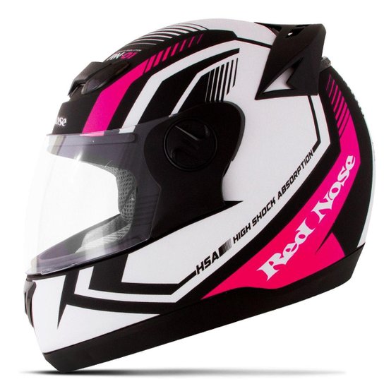 Capacete Pro Tork Evolution G6 Red Nose Fosco - Preto+Rosa