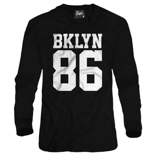 Casaco Moletom Skull Clothing BKLYN 86 Masculino - Preto