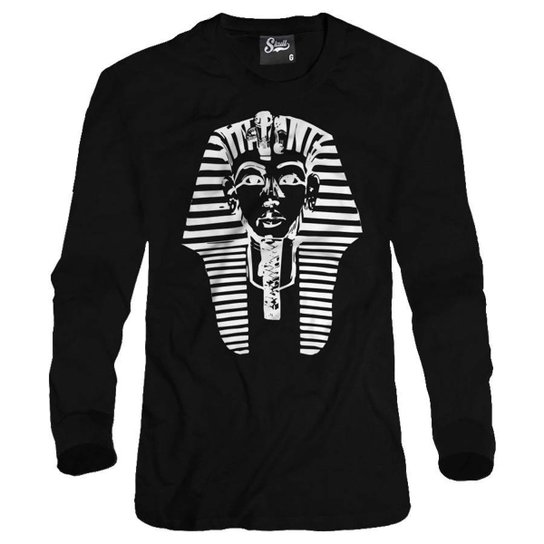 Casaco Moletom Skull Clothing Faraó Masculino - Preto