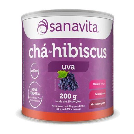 Chá de Hibiscus 200g Uva Sanavita -