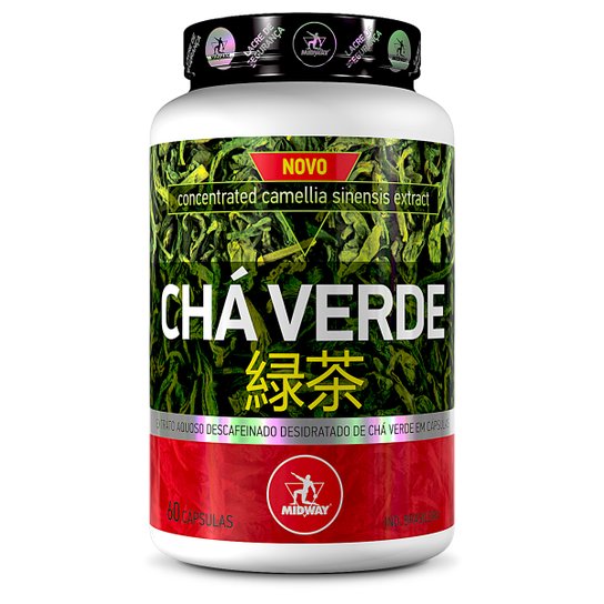 Chá Verde Diurético Midway USA 60 Cáps -