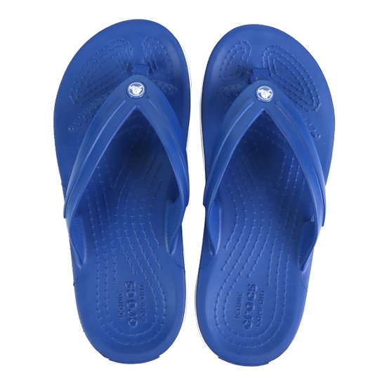 Chinelo Infantil Crocs Crocband Flip Gs - Azul