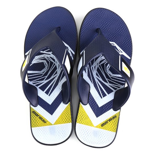 Chinelo Infantil Grendene Mormaii Neocycle Masculino - Preto+Branco
