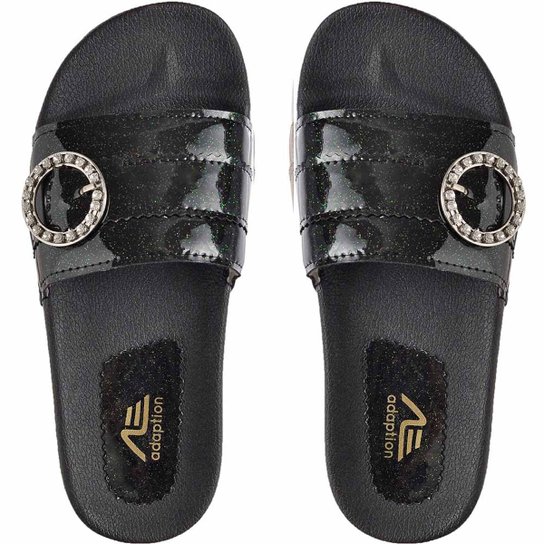 Chinelo Slide Adaption Feminino - Preto