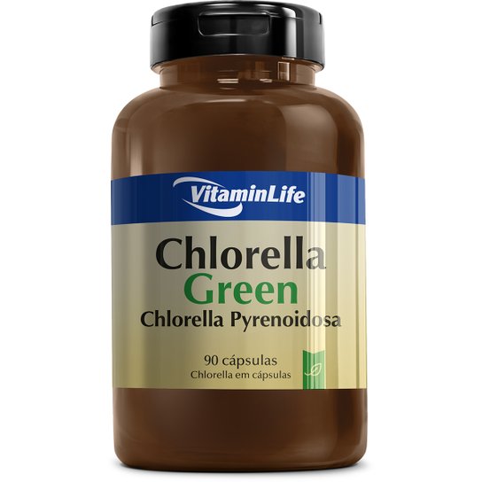 Chlorella Green 330 mg 90 Cáps - Vitaminlife -