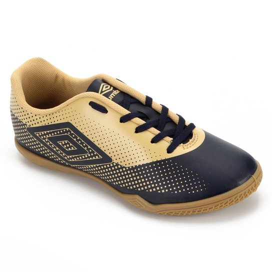 Chuteira Futsal Umbro Icon - Marinho+Dourado